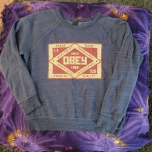 OBEY CREW NECK SWEATSHIRT